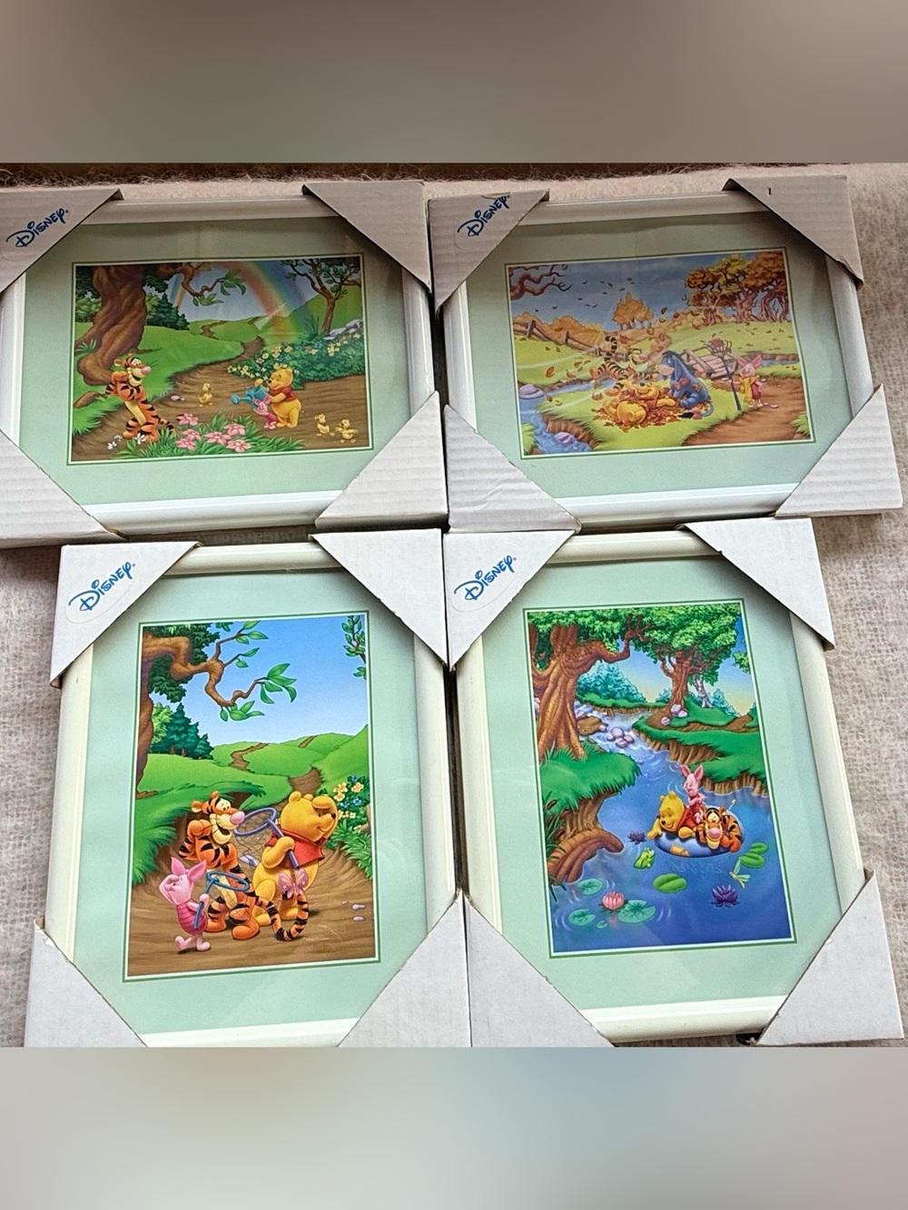 New Old Stock Vintage 2003 Classic Disney Winnie the Pooh Nursery Art